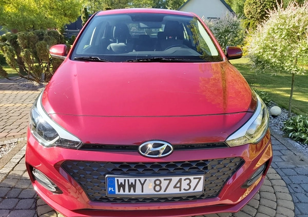Hyundai i20 cena 52700 przebieg: 39400, rok produkcji 2020 z Wyszków małe 172